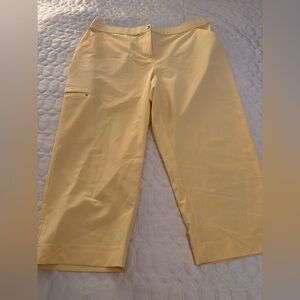 Chico's Light Yellow Capri Pants